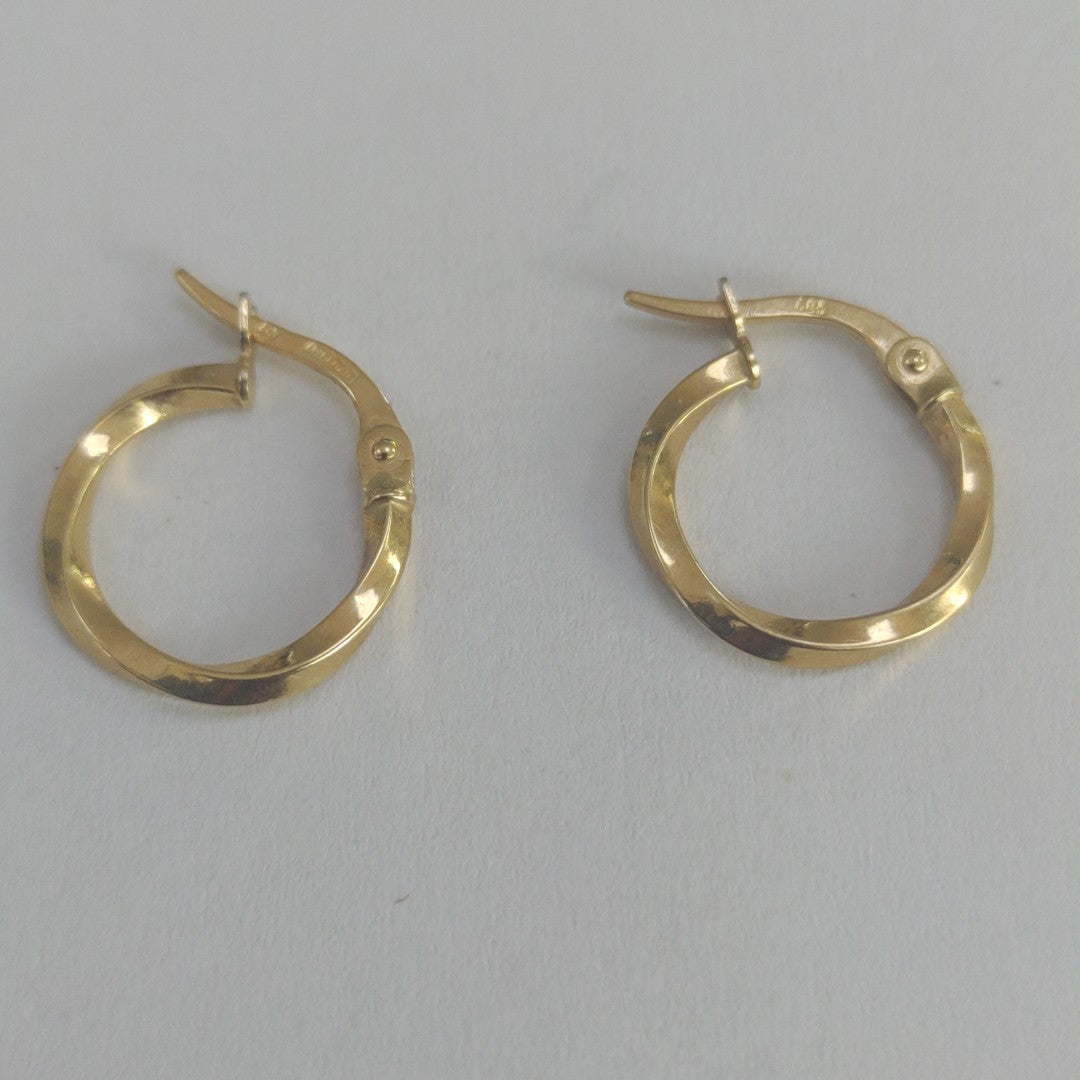 ARRACADAS PAR ORO 14 K 0.8 GRMS (SEMINUEVO)