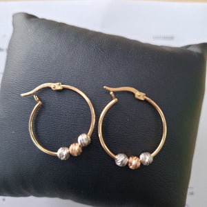 ARRACADAS PAR ORO 14 K 1.7 GRMS (SEMINUEVO)