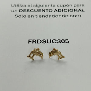 BROQUELES PAR ORO 14 K 0,70 GRMS (SEMINUEVO)