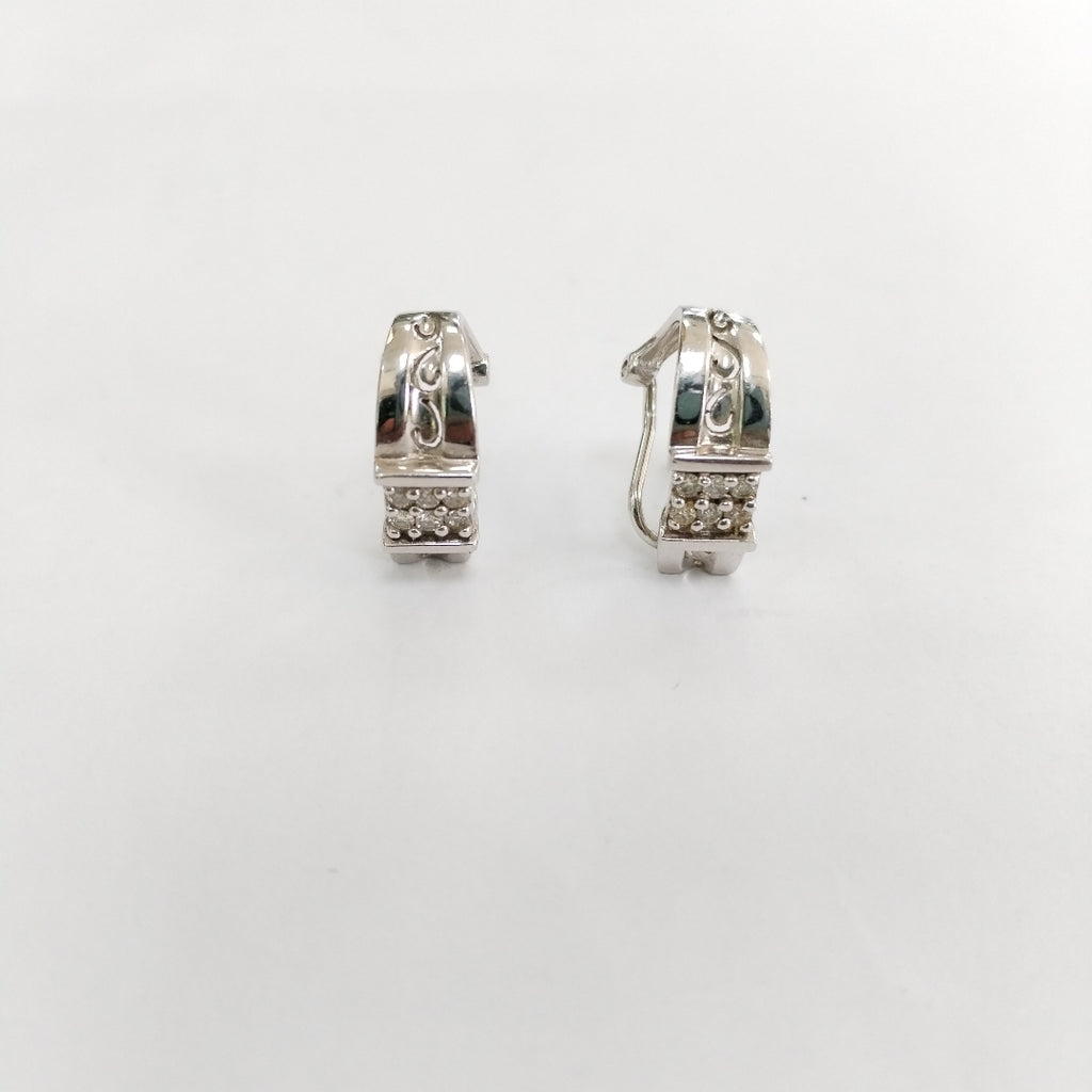 ARETES PAR ORO, ORO BLANCO 14 K 5.3 GRMS (SEMINUEVO)