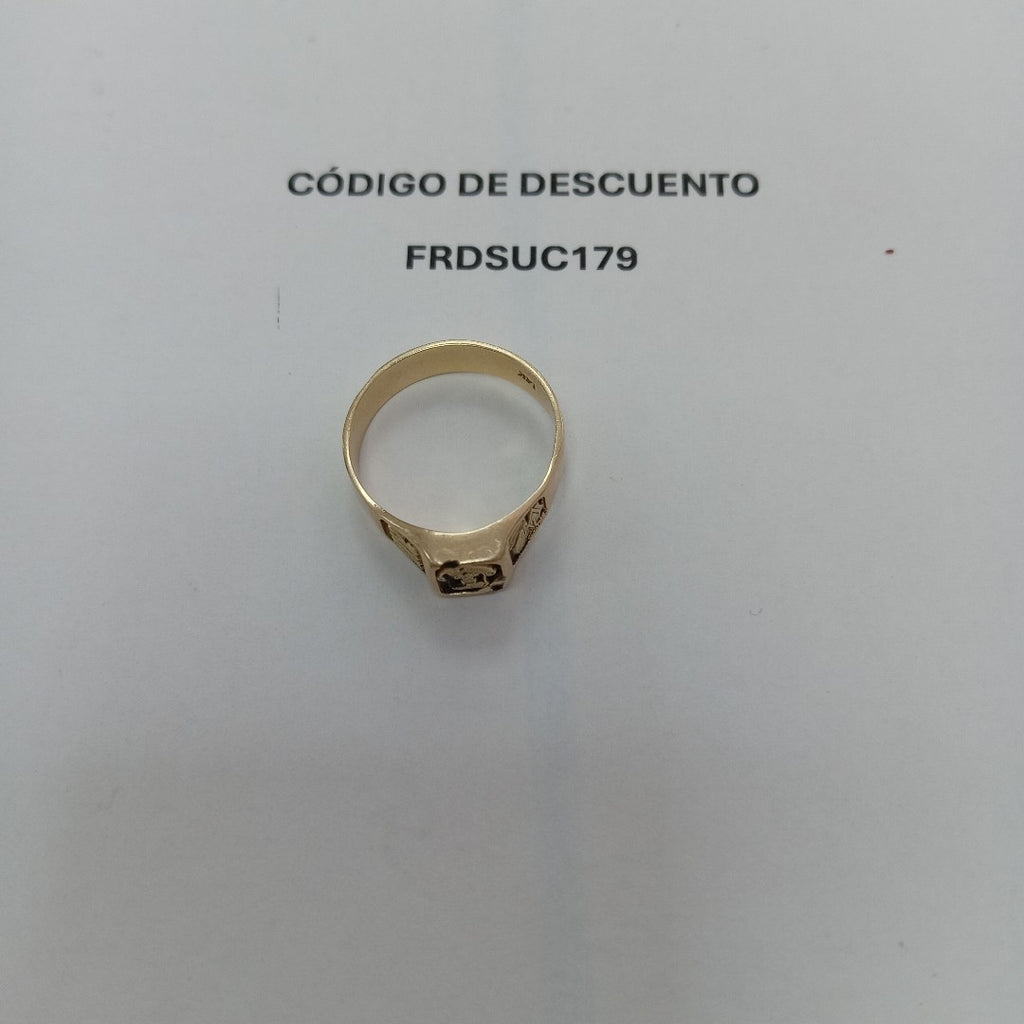 ANILLO DE GRADUACIÓN ORO 14 K 4.2 GRMS (SEMINUEVO)