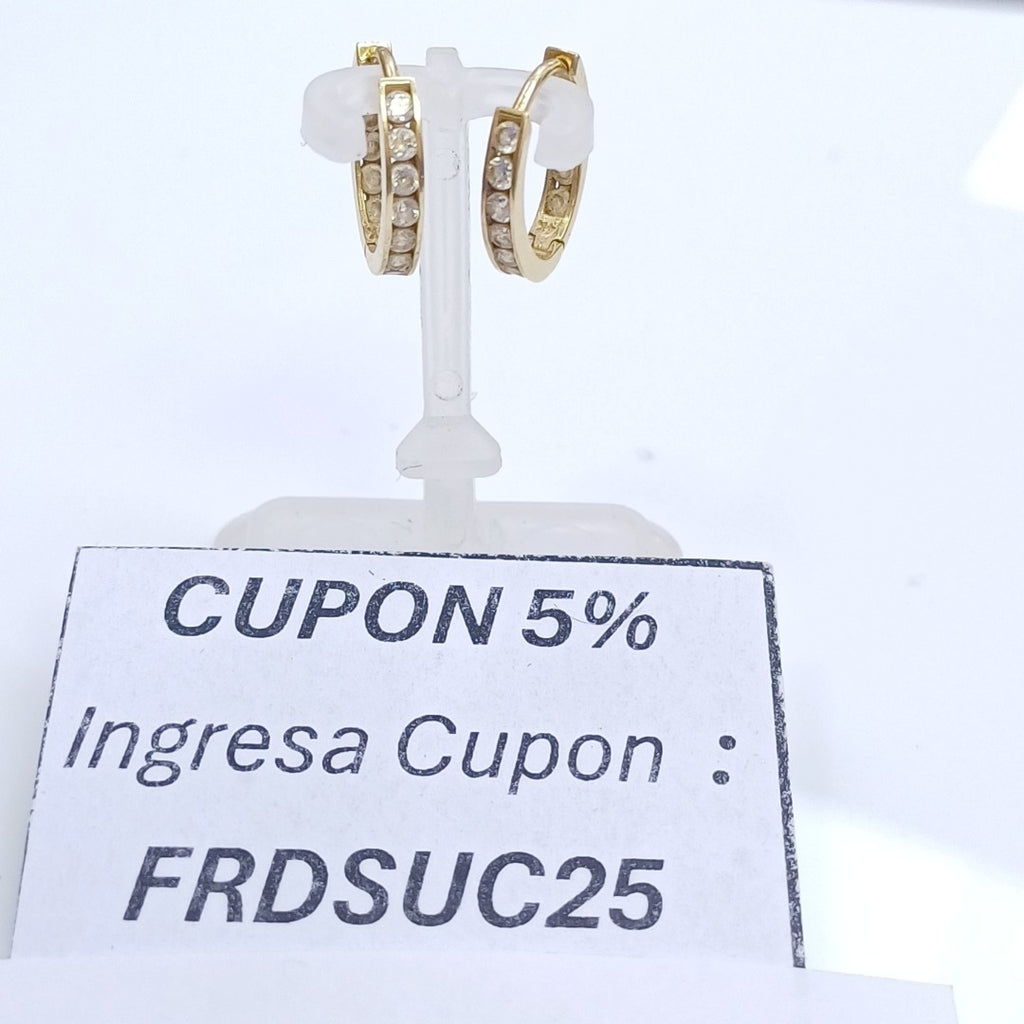 ARRACADAS PAR ORO 14 K 1,30 GRMS (SEMINUEVO)