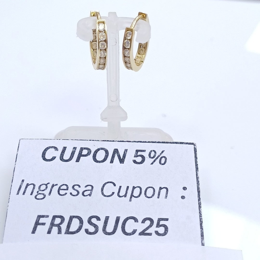ARRACADAS PAR ORO 14 K 1,30 GRMS (SEMINUEVO)
