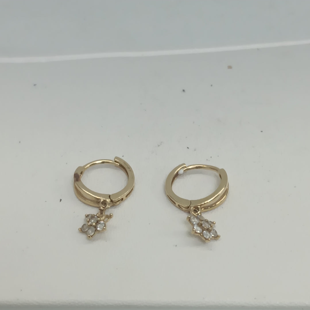 ARETES PAR ORO 14 K 1,60 GRMS (SEMINUEVO)