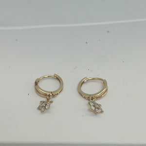 ARETES PAR ORO 14 K 1,60 GRMS (SEMINUEVO)