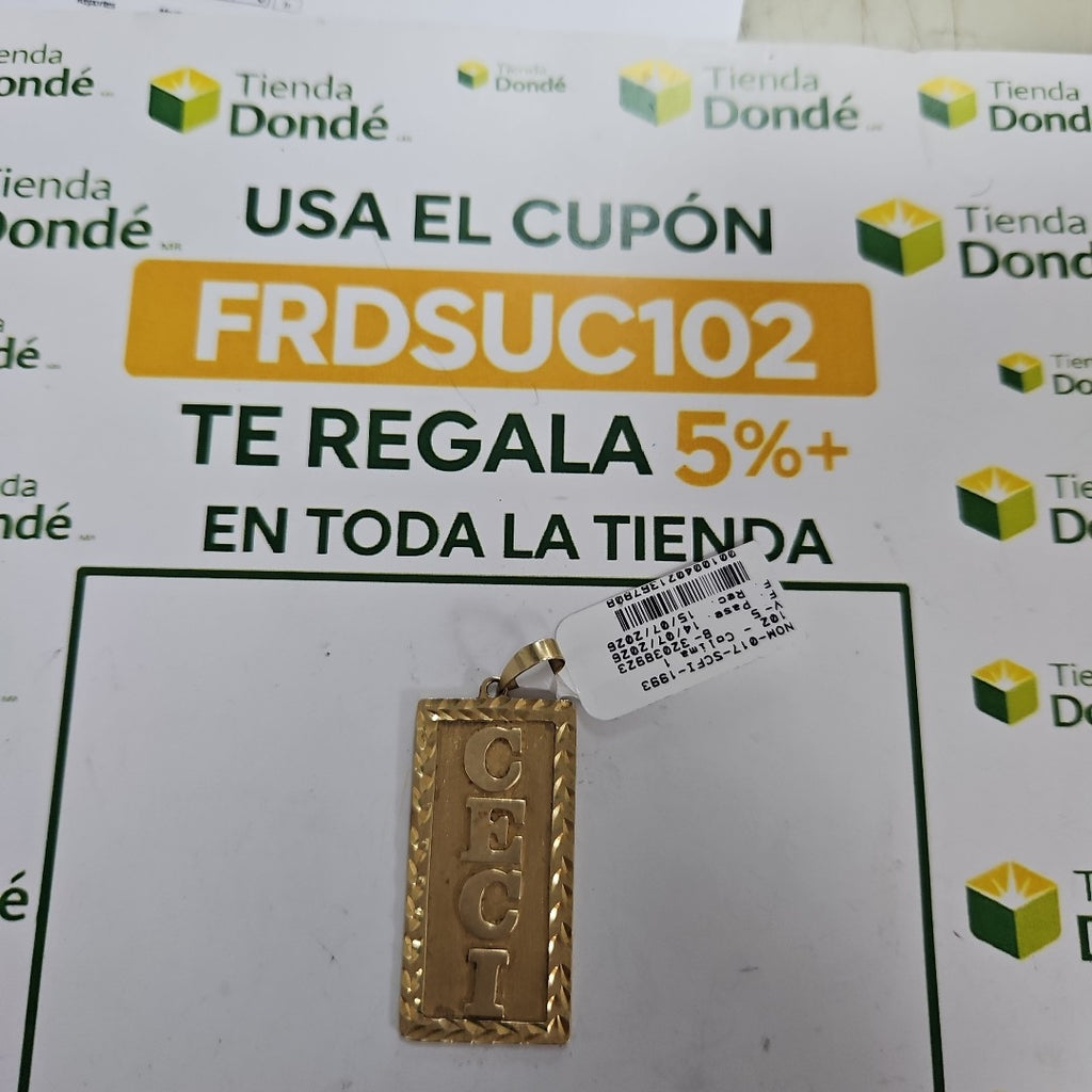 DIJE ORO 10 K 7.3 GRMS (SEMINUEVO)