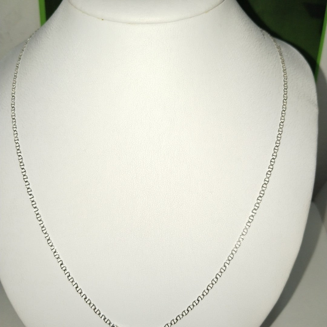 CADENA TEJIDO GUCHI PLATA .925 60 CM 3.8 GR (NUEVO)