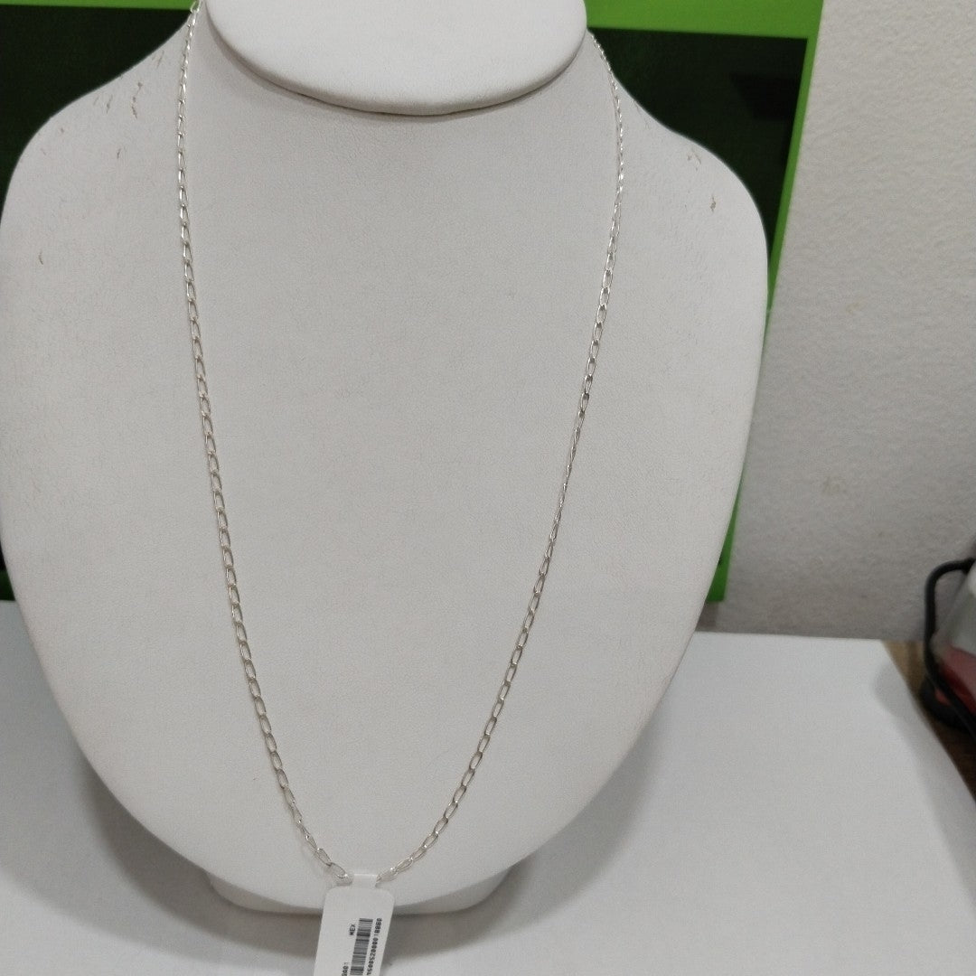 CADENA TEJIDO ESLABONES PLATA .925 55 CM 2.9 GR (NUEVO)