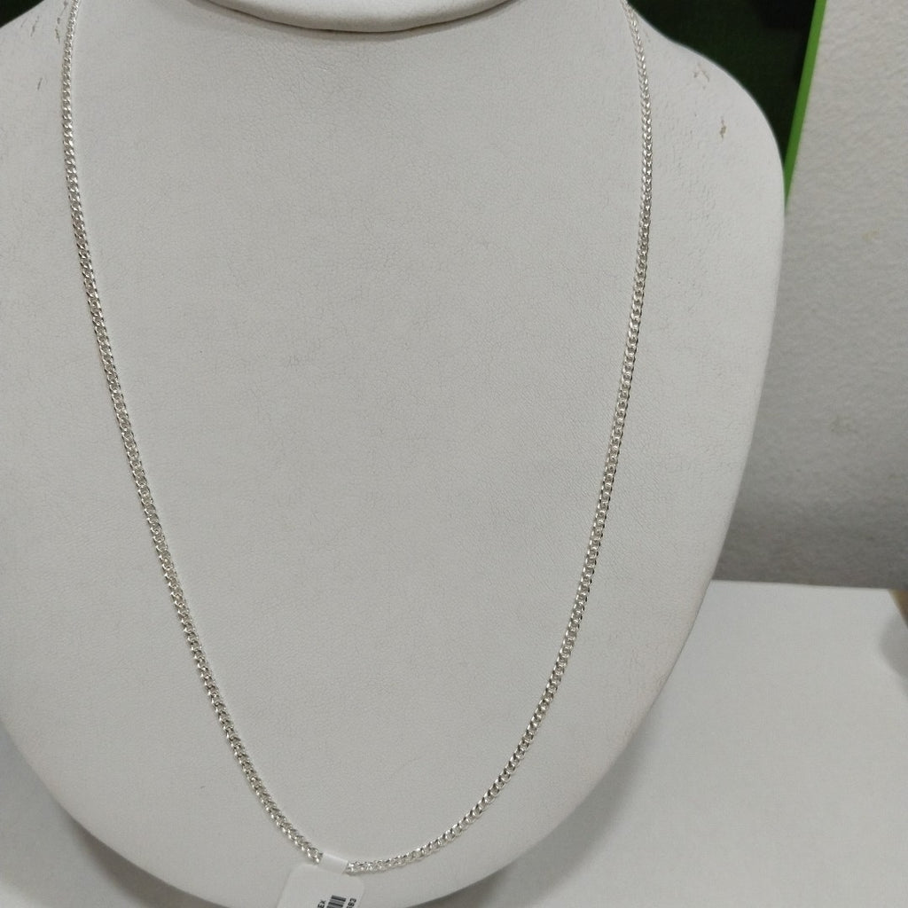 CADENA TEJIDO BARBADO PLATA .925 55 CM 5.3 GR (NUEVO)