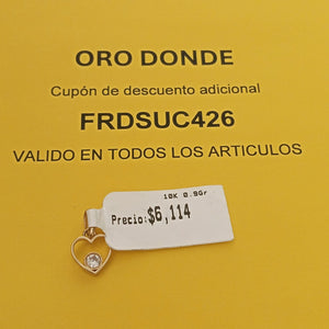 DIJES CORAZON ORO 10K 0.9 GR (NUEVO)
