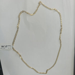 CADENAS TEJIDO MARINERA ORO 14K 55 CM 7.8 GR (NUEVO)