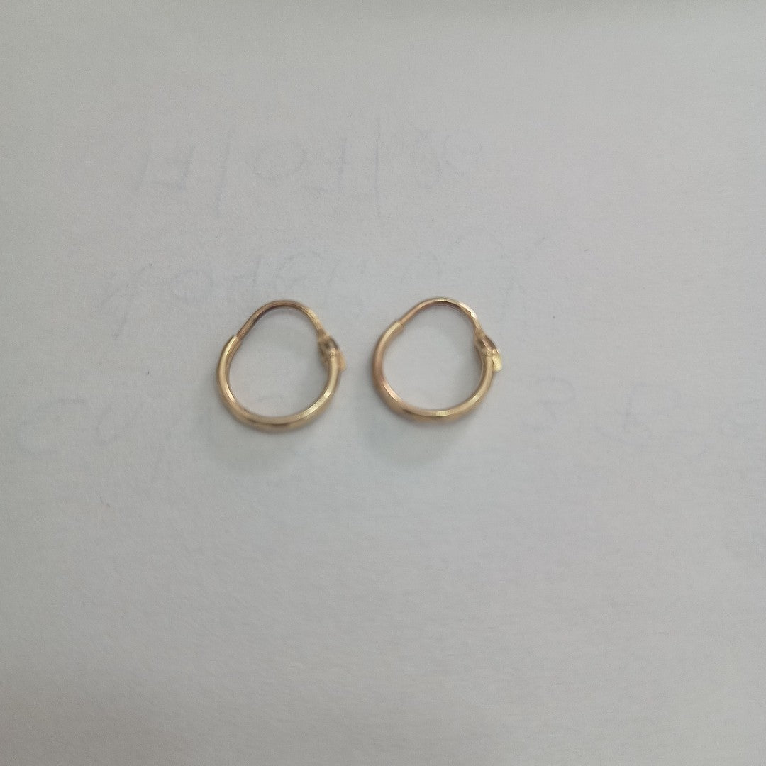 ARETES PAR ORO 10 K 0.6 GRMS (SEMINUEVO)