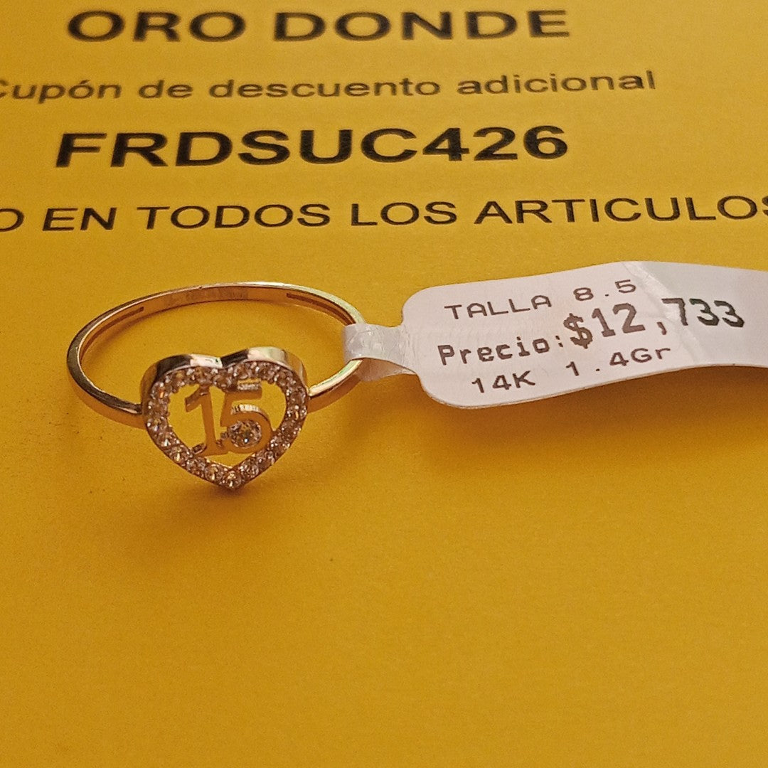 ANILLOS DAMA ORO 14K 1.4 (NUEVO)