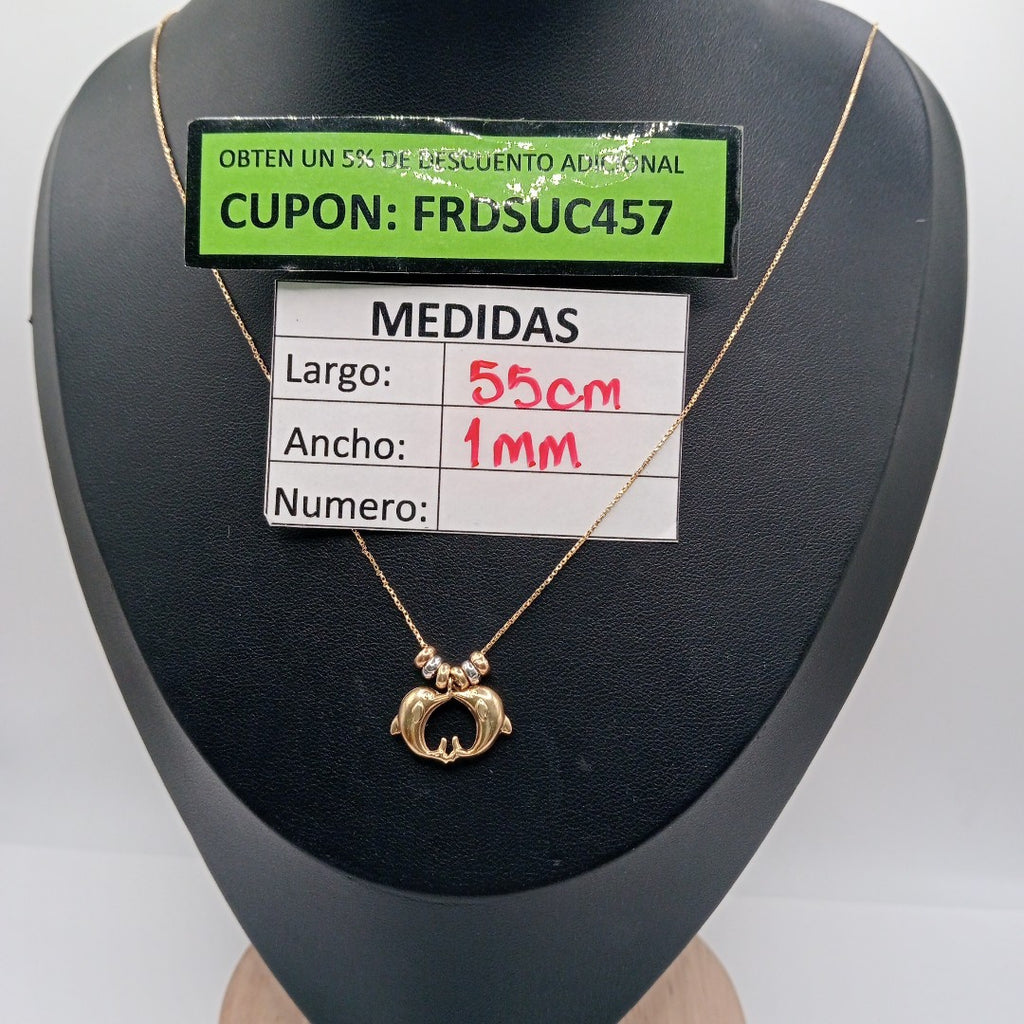 GARGANTILLA ORO COMBINADO 14 K 2,30 GRMS (SEMINUEVO)