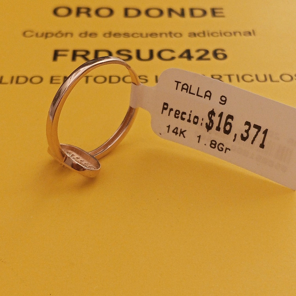 ANILLOS DAMA ORO 14K 1.8 (NUEVO)