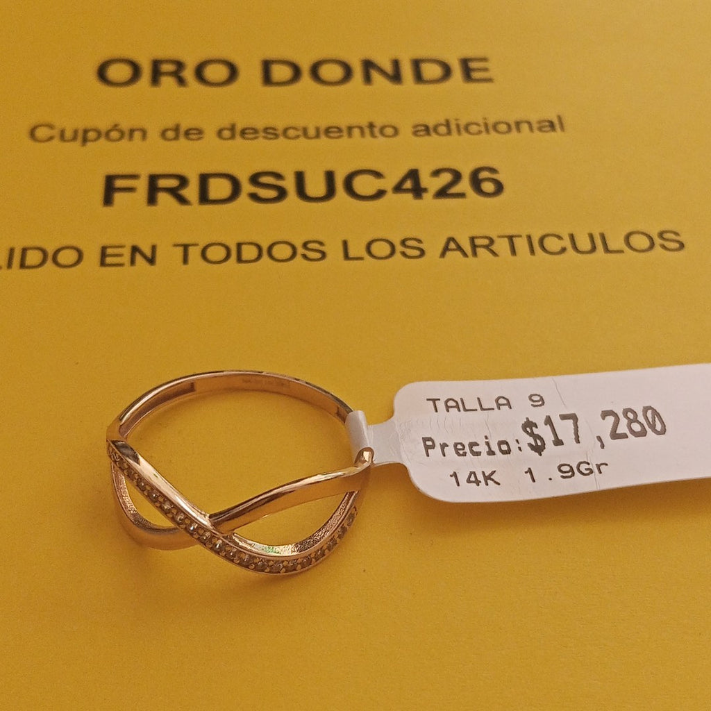 ANILLOS DAMA ORO 14K 1.9 (NUEVO)