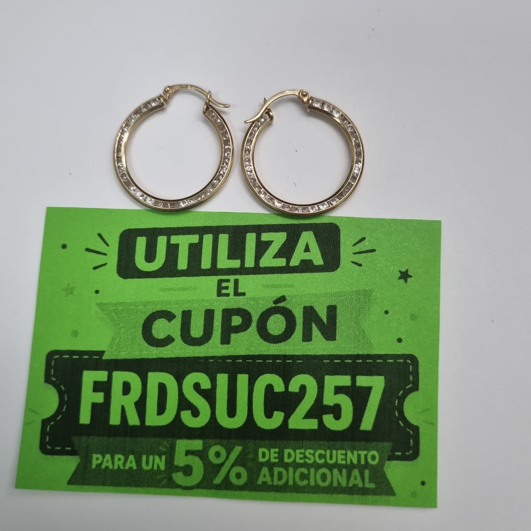 ARRACADAS PAR ORO 10 K 3.1 GRMS (SEMINUEVO)