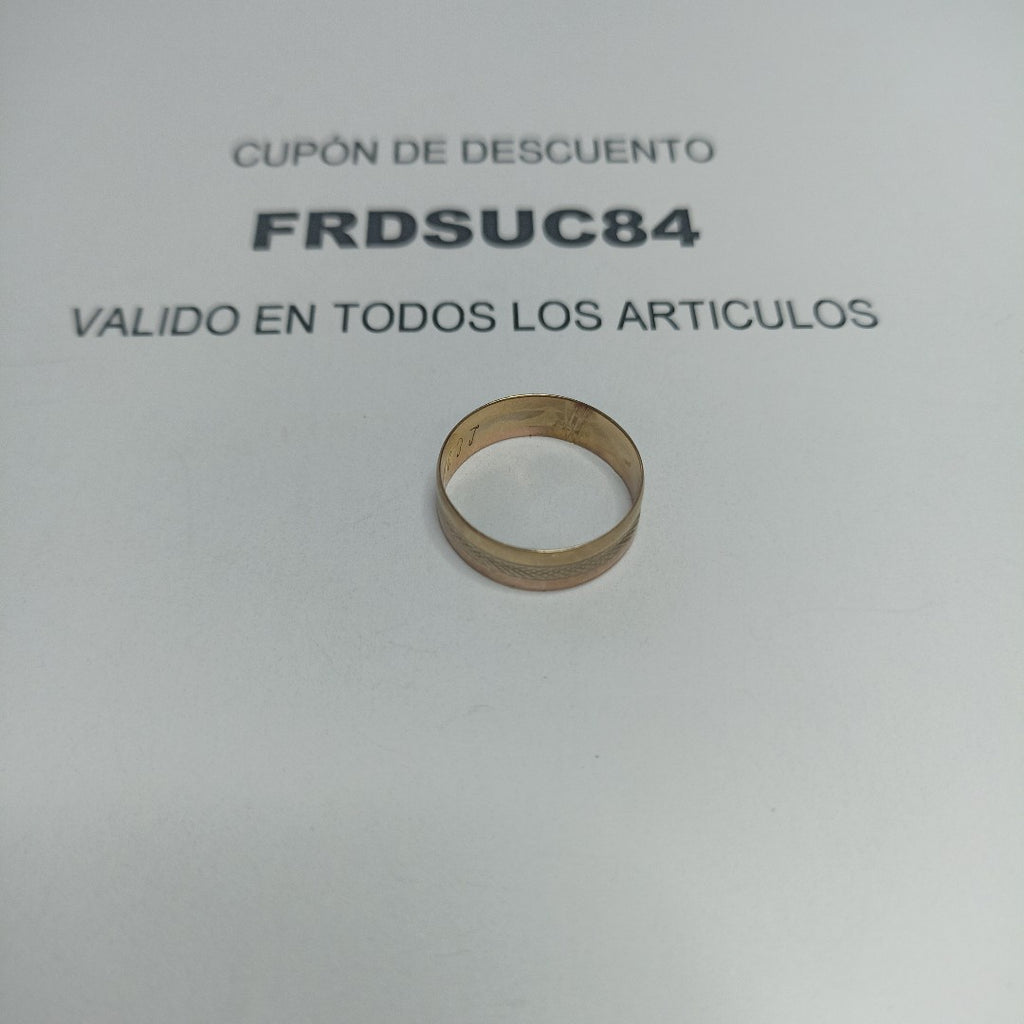 ARGOLLA ORO 10 K 2.1 GRMS (SEMINUEVO)