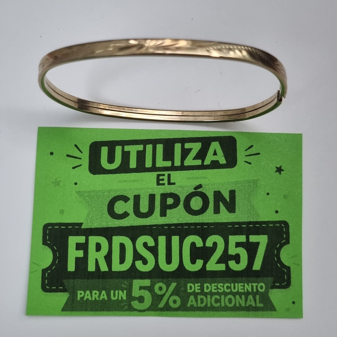 PULSERA RIGIDA ORO 10 K 4.3 GRMS (SEMINUEVO)