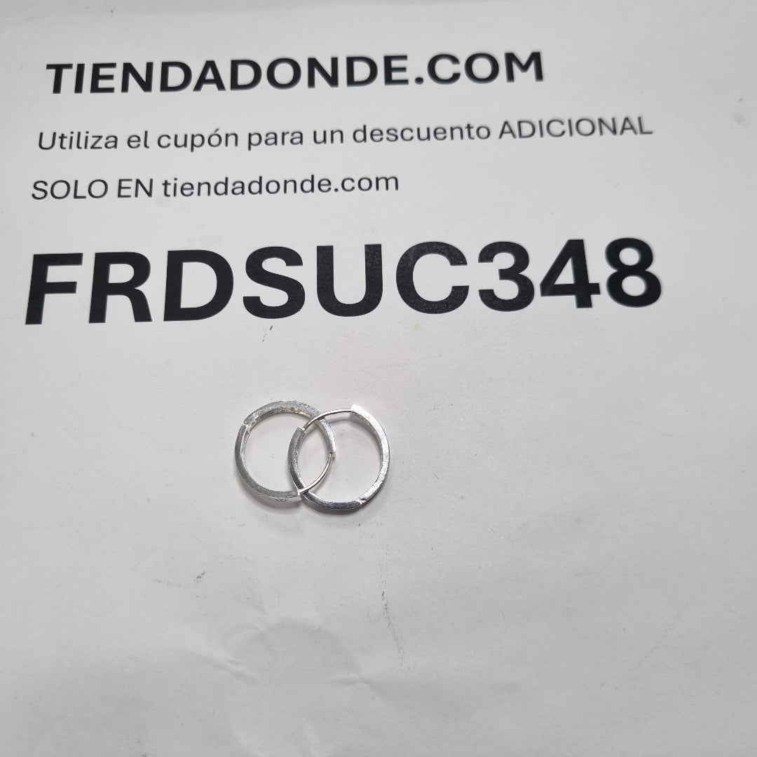 ARETES ARRACADAS FIG TORNILLOS PLATA .925 2.63 GR (NUEVO)