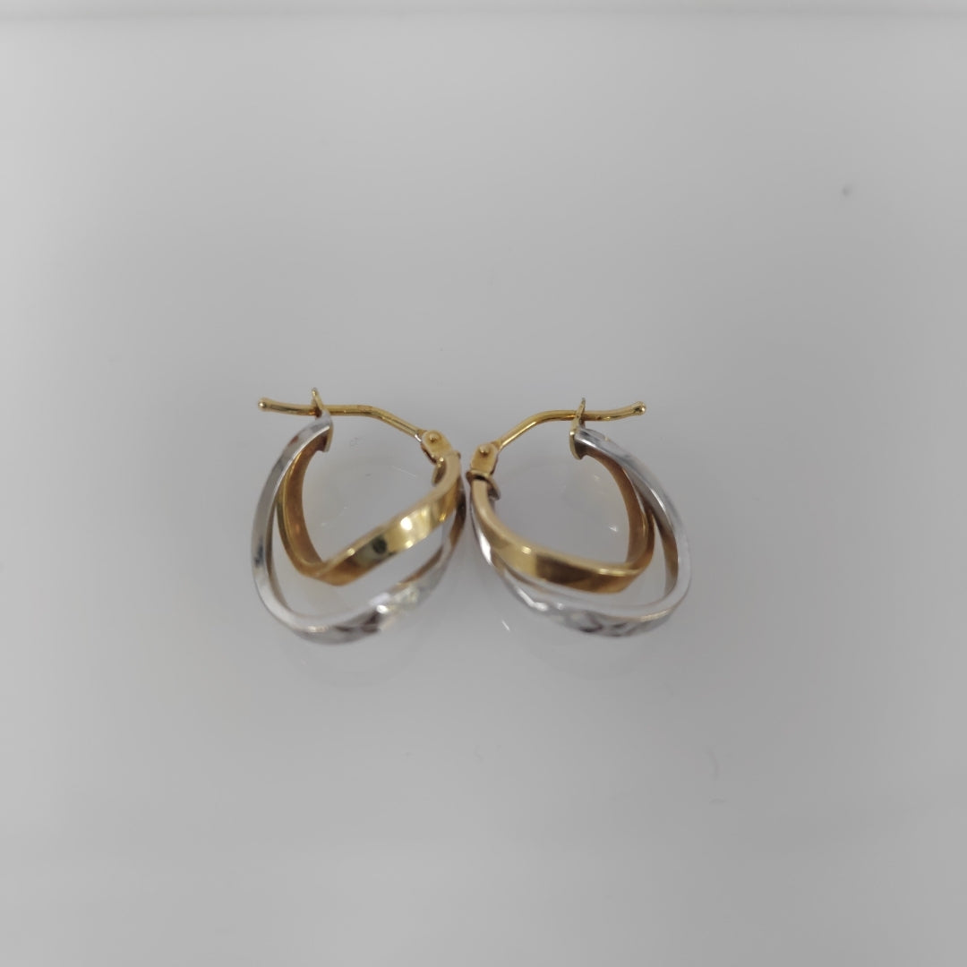 ARRACADAS PAR ORO 14 K 1.6 GRMS (SEMINUEVO)