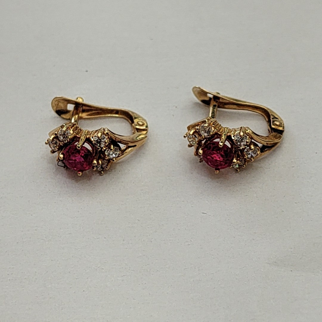 BROQUELES PAR ORO 14 K 2.8 GRMS (SEMINUEVO)