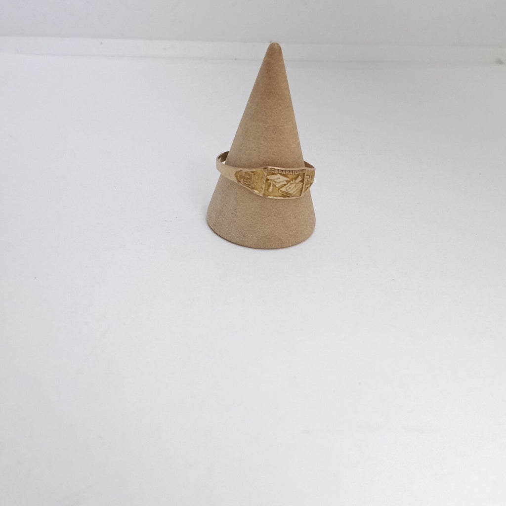 ANILLO DE GRADUACIÓN ORO 8 K 1 GRMS (SEMINUEVO)