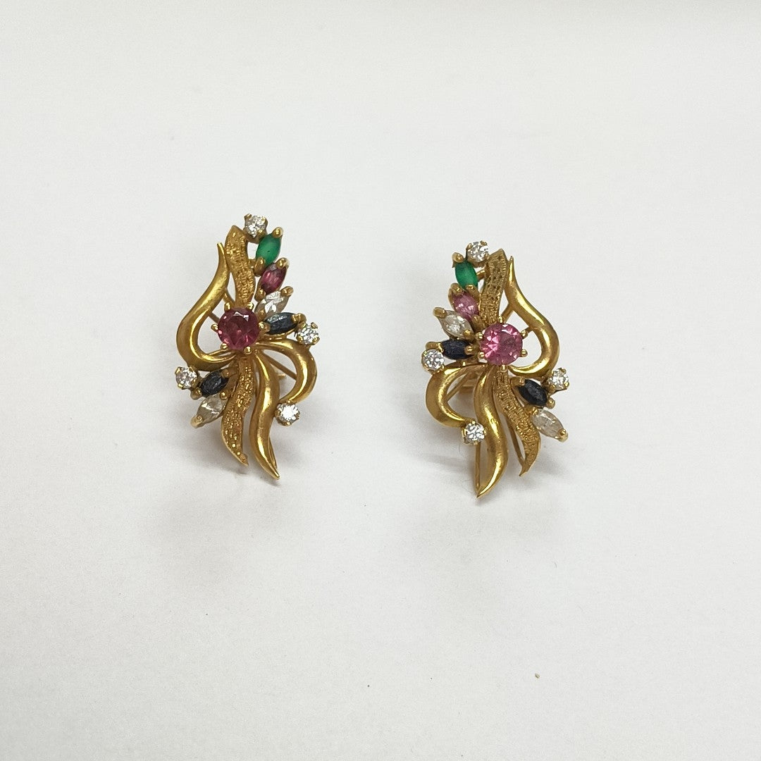 ARETES PAR ORO 14 K 5,80 GRMS (SEMINUEVO)