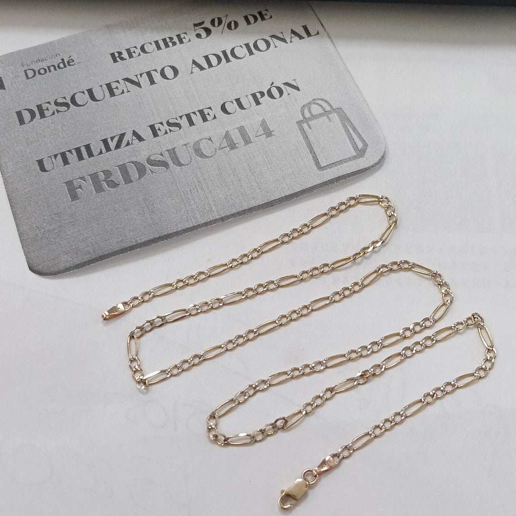 CADENA ORO, RODIADO 10 K 3.7 GRMS (SEMINUEVO)