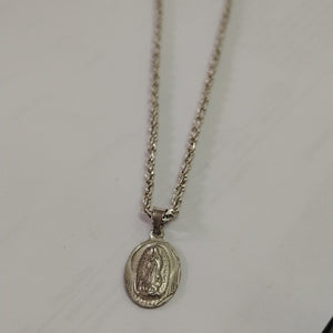 CADENA, MEDALLA RELIGIOSA PLATA 12.5 GRMS (SEMINUEVO)