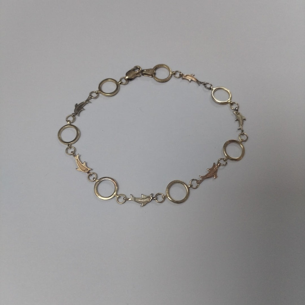 PULSERA ORO COMBINADO 10 K 3 GRMS (SEMINUEVO)
