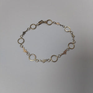 PULSERA ORO COMBINADO 10 K 3 GRMS (SEMINUEVO)