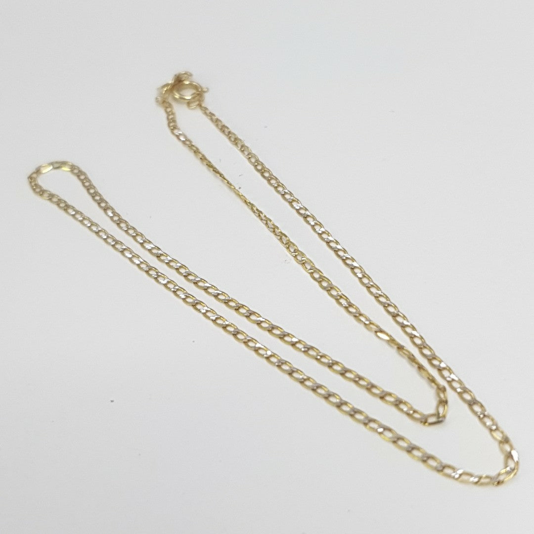 CADENA ORO, RODIADO 14 K 1.3 GRMS (SEMINUEVO)