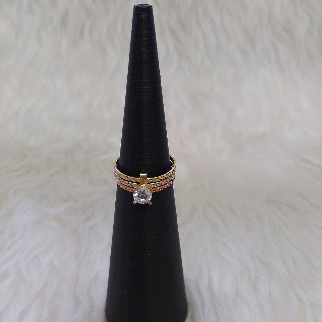 ANILLITO ORO COMBINADO 10 K 2.9 GRMS (SEMINUEVO)