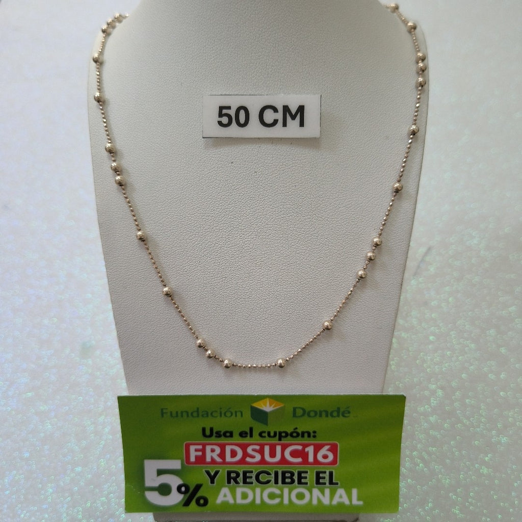 CADENA PLATA 4,50 GRMS (SEMINUEVO)
