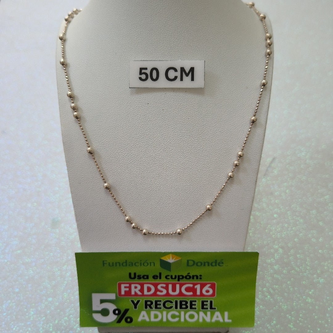 CADENA PLATA 4,50 GRMS (SEMINUEVO)