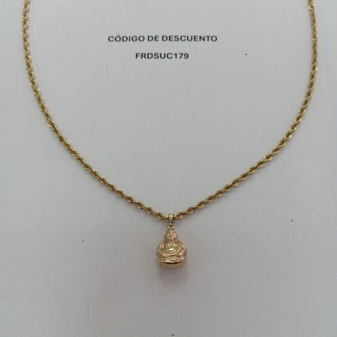 CADENA, DIJE ORO 14 K 4 GRMS (SEMINUEVO)