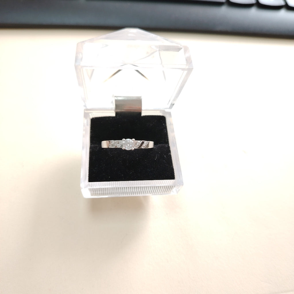 SOLITARIO ORO BLANCO 14 K 2,10 GRMS (SEMINUEVO)