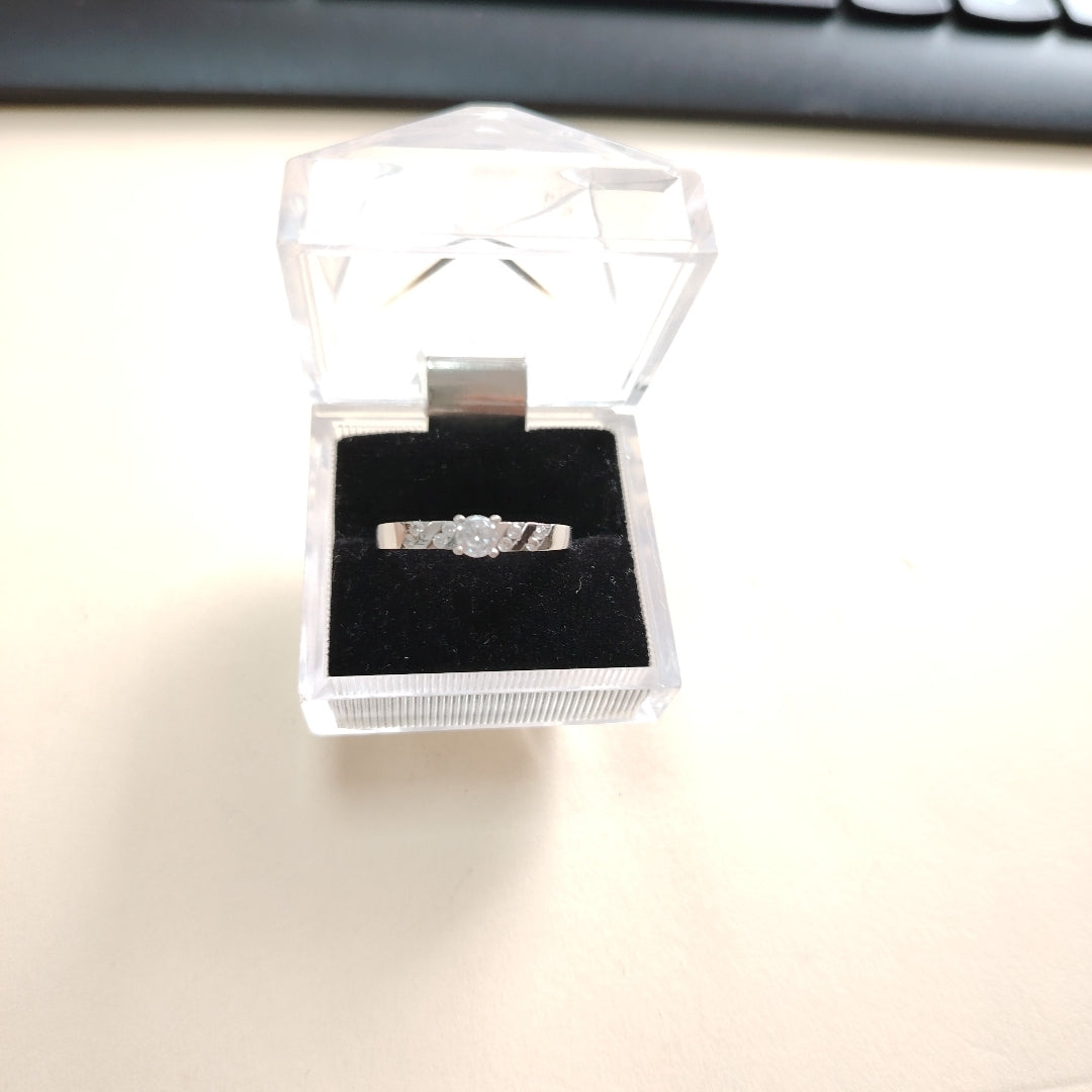 SOLITARIO ORO BLANCO 14 K 2,10 GRMS (SEMINUEVO)