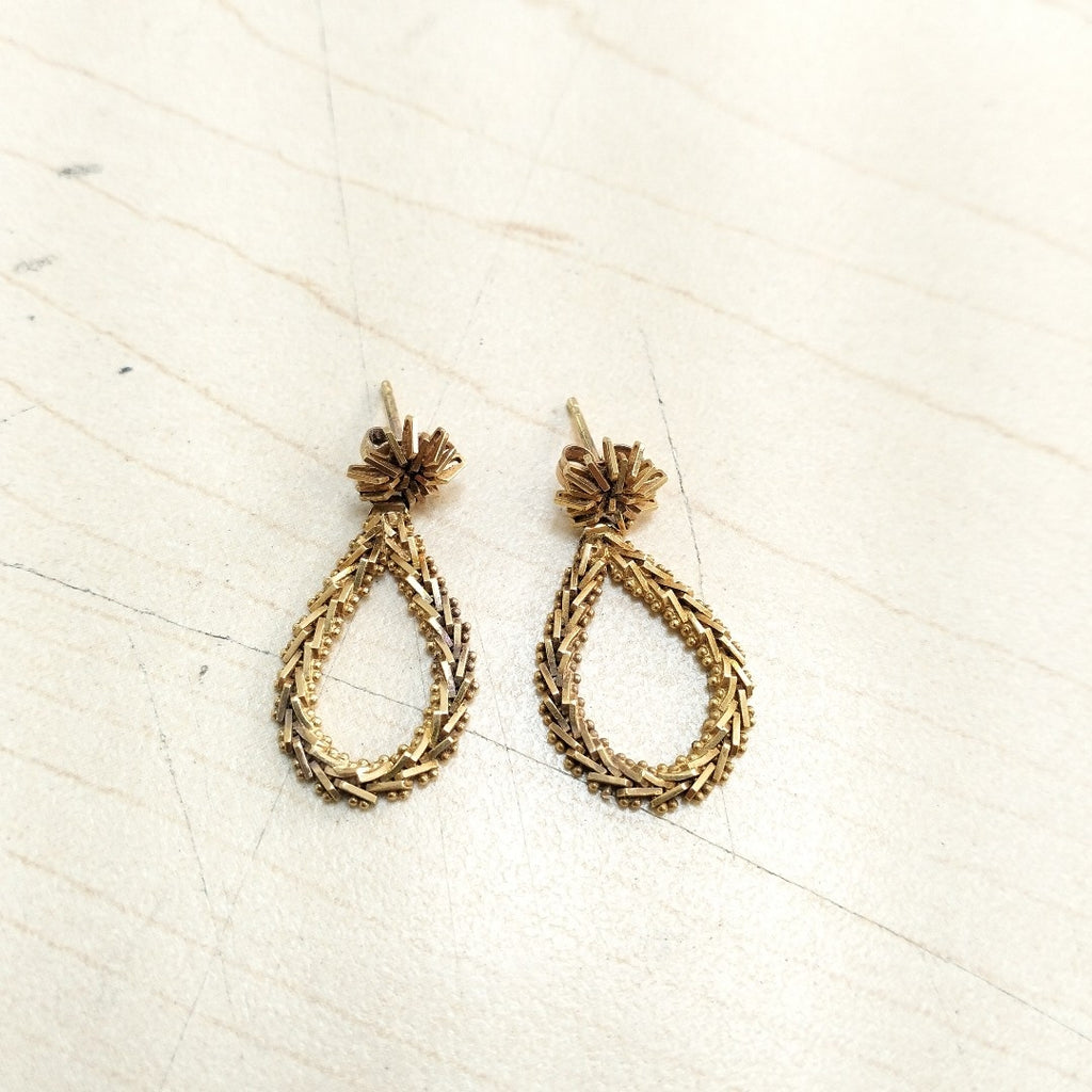 ARETES PAR ORO 10 K 4.6 GRMS (SEMINUEVO)