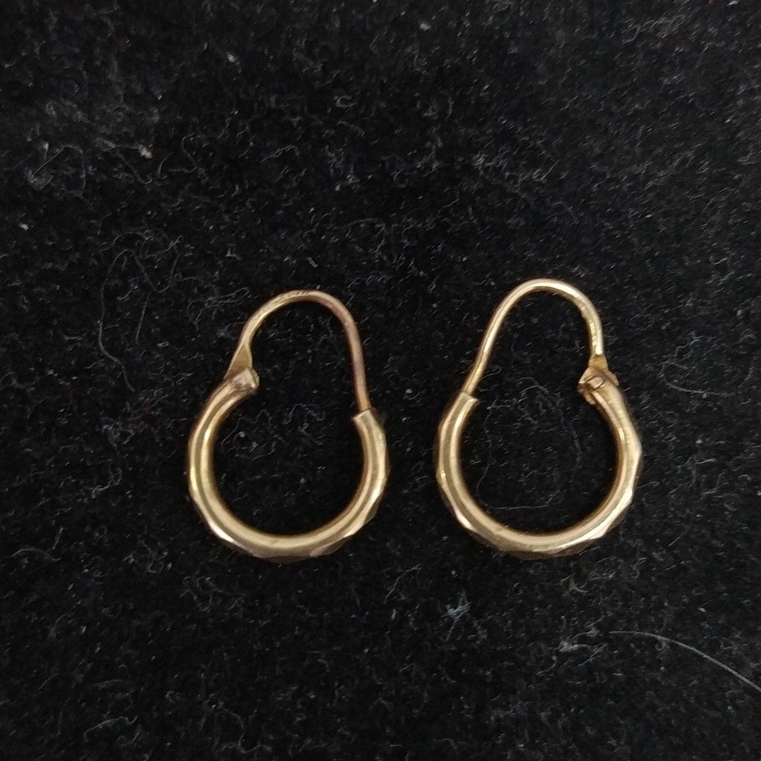 ARRACADAS PAR ORO 14 K 0,90 GRMS (SEMINUEVO)
