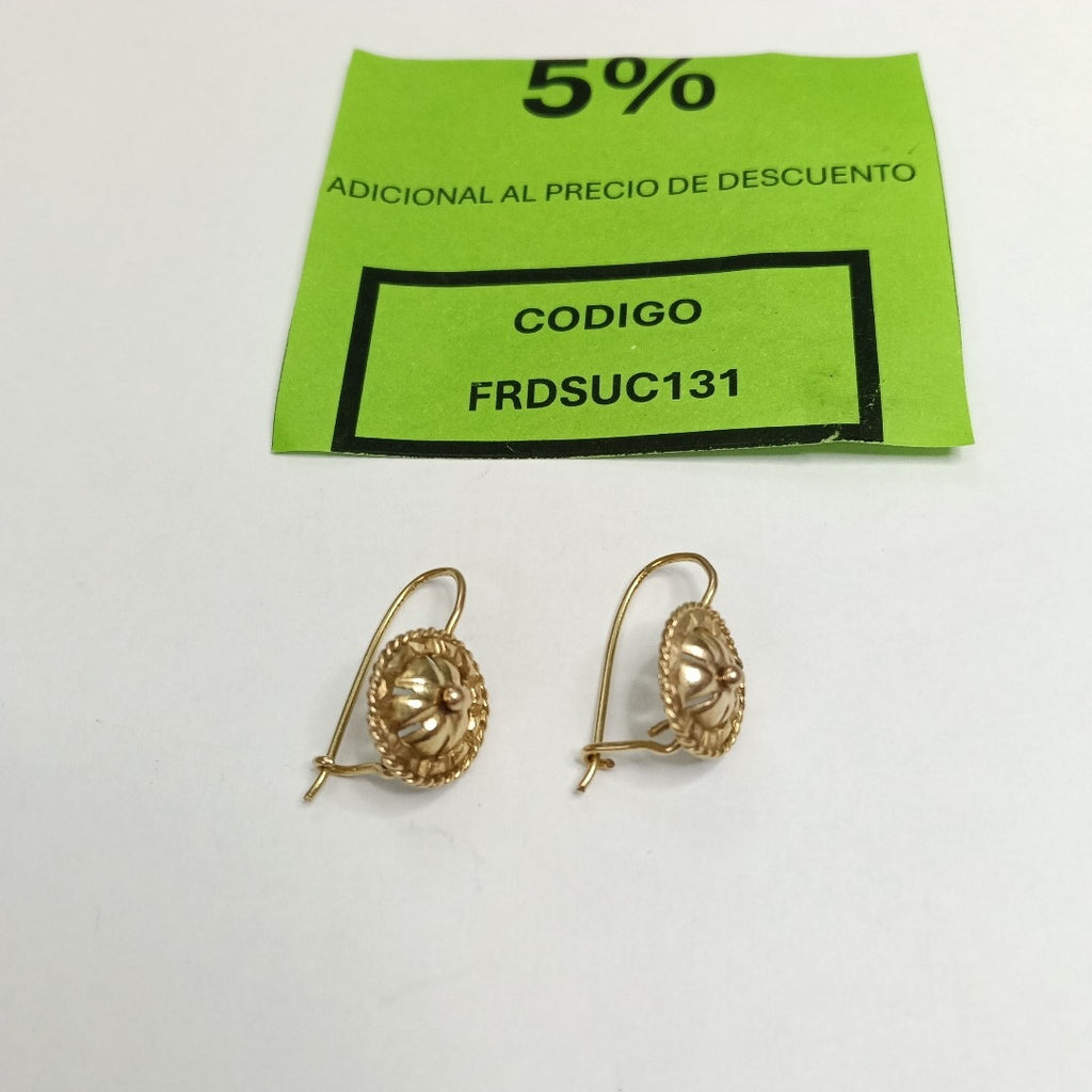 ARETES PAR ORO 8 K 3 GRMS (SEMINUEVO)