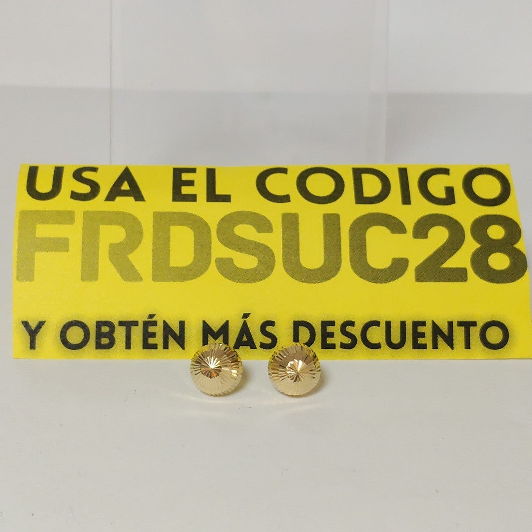 BROQUELES PAR ORO 14 K 1 GRMS (SEMINUEVO)