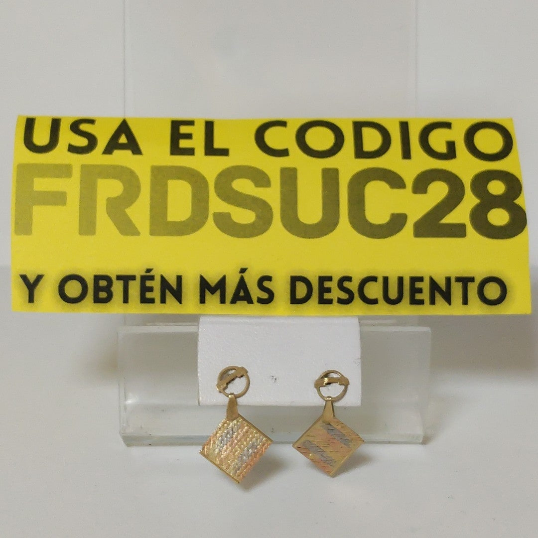 BROQUELES PAR ORO COMBINADO 14 K 1.3 GRMS (SEMINUEVO)