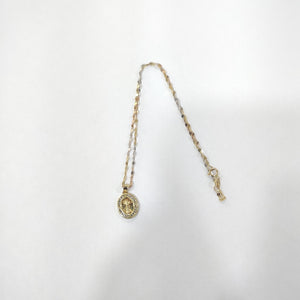 CADENA, MEDALLA RELIGIOSA ORO 10 K 1.3 GRMS (SEMINUEVO)