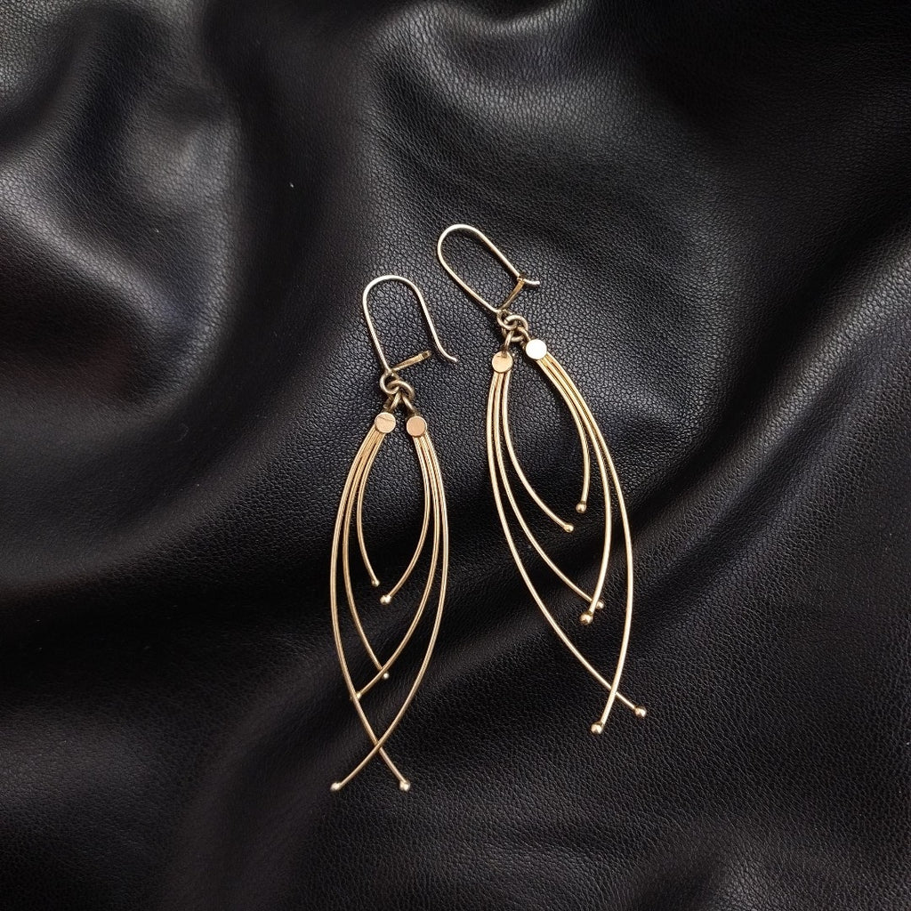 ARETES PAR ORO 14 K 5,40 GRMS (SEMINUEVO)