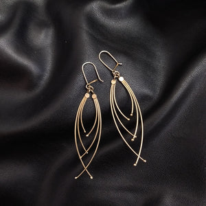 ARETES PAR ORO 14 K 5,40 GRMS (SEMINUEVO)