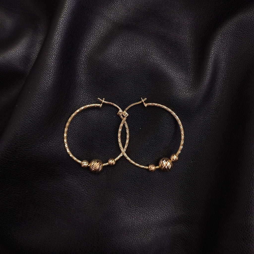 ARRACADAS PAR ORO 14 K 3,30 GRMS (SEMINUEVO)
