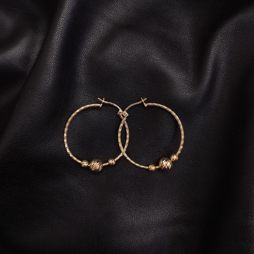 ARRACADAS PAR ORO 14 K 3,30 GRMS (SEMINUEVO)