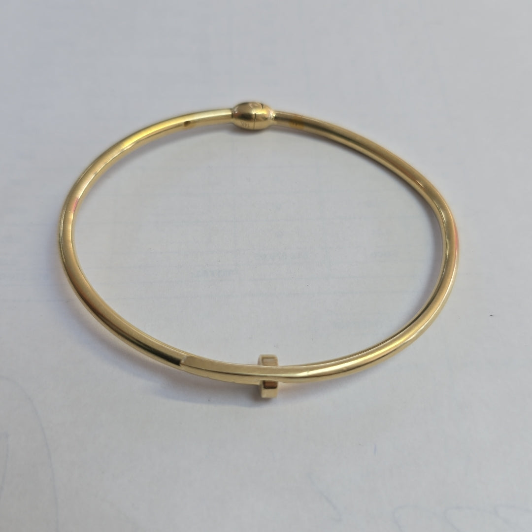 PULSERA RIGIDA ORO 14 K 8.8 GRMS (SEMINUEVO)